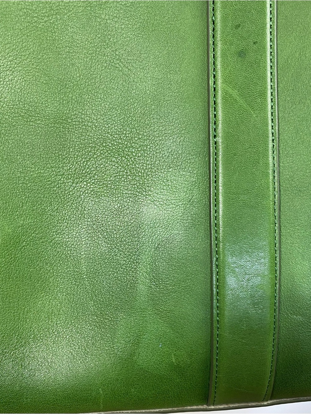 Vintage COACH Bleeker Legacy Weekender Tote Bag Green Leather Luggage 70487 - Picture 12 of 13